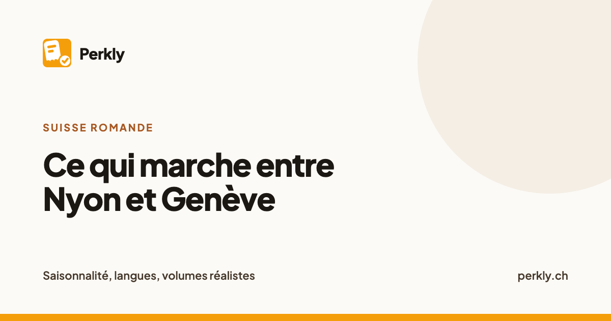 Avis Google et établissements romands : ce qui marche entre Nyon et Genève